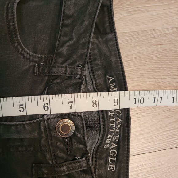 American Eagle Jeans 2 S Jegging Low Rise Super Stretch Black Wash Denim - Picture 7 of 10